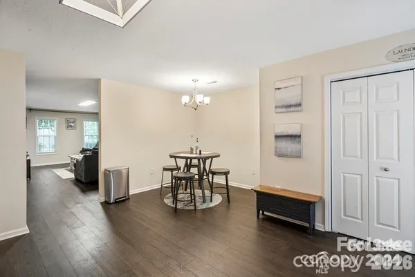 a view of a livingroom with furniture and furniture
