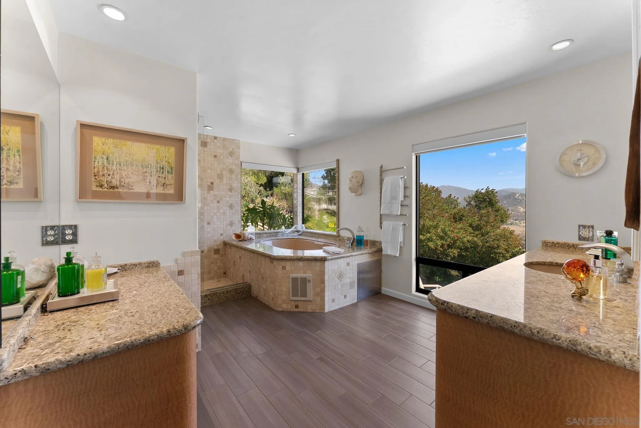 2552 Singing Vista Way El Cajon, CA 92019 - Photo 10 of 34 a kitchen with a sink and wooden floor