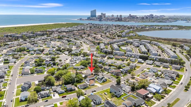 an aerial view of a city