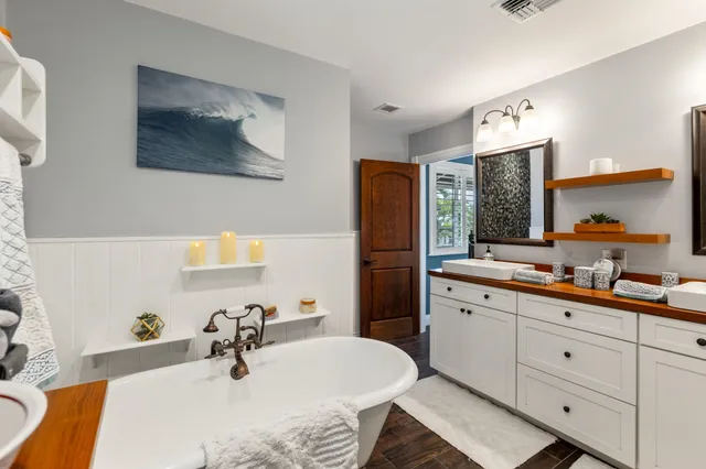 a bathroom with a sink and a toilet