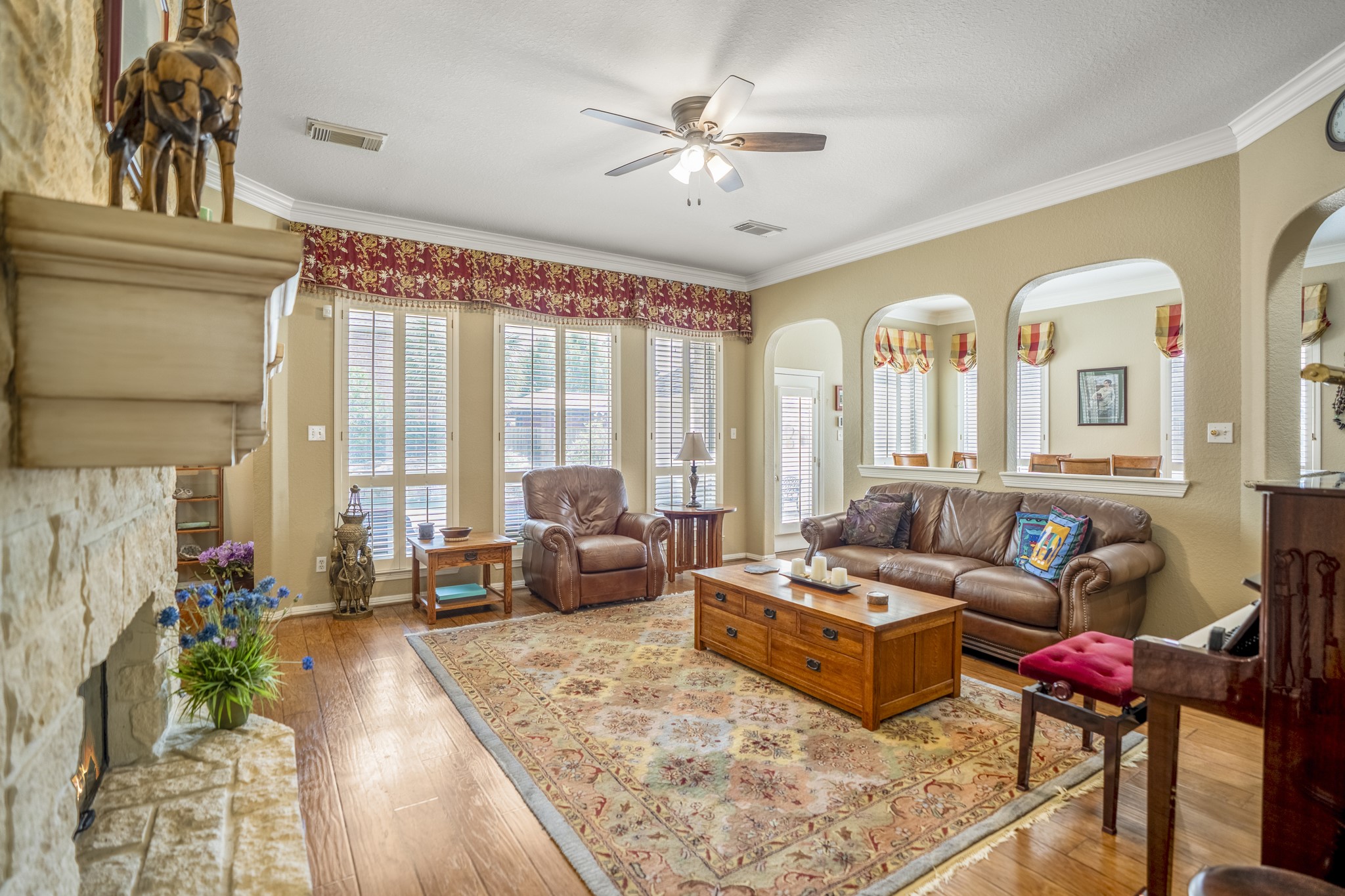 1438 Hatchmere Place Spring, TX 77379 - Photo 50 of 50 A large den / family room allows a open floorplan living space with cozy fireplace and easy access to the kitchen and dining area.