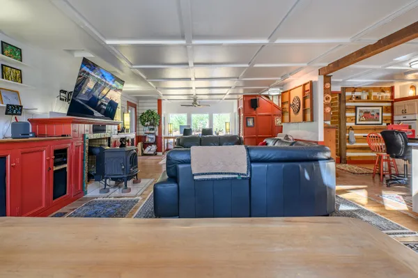 a room with storage and utility