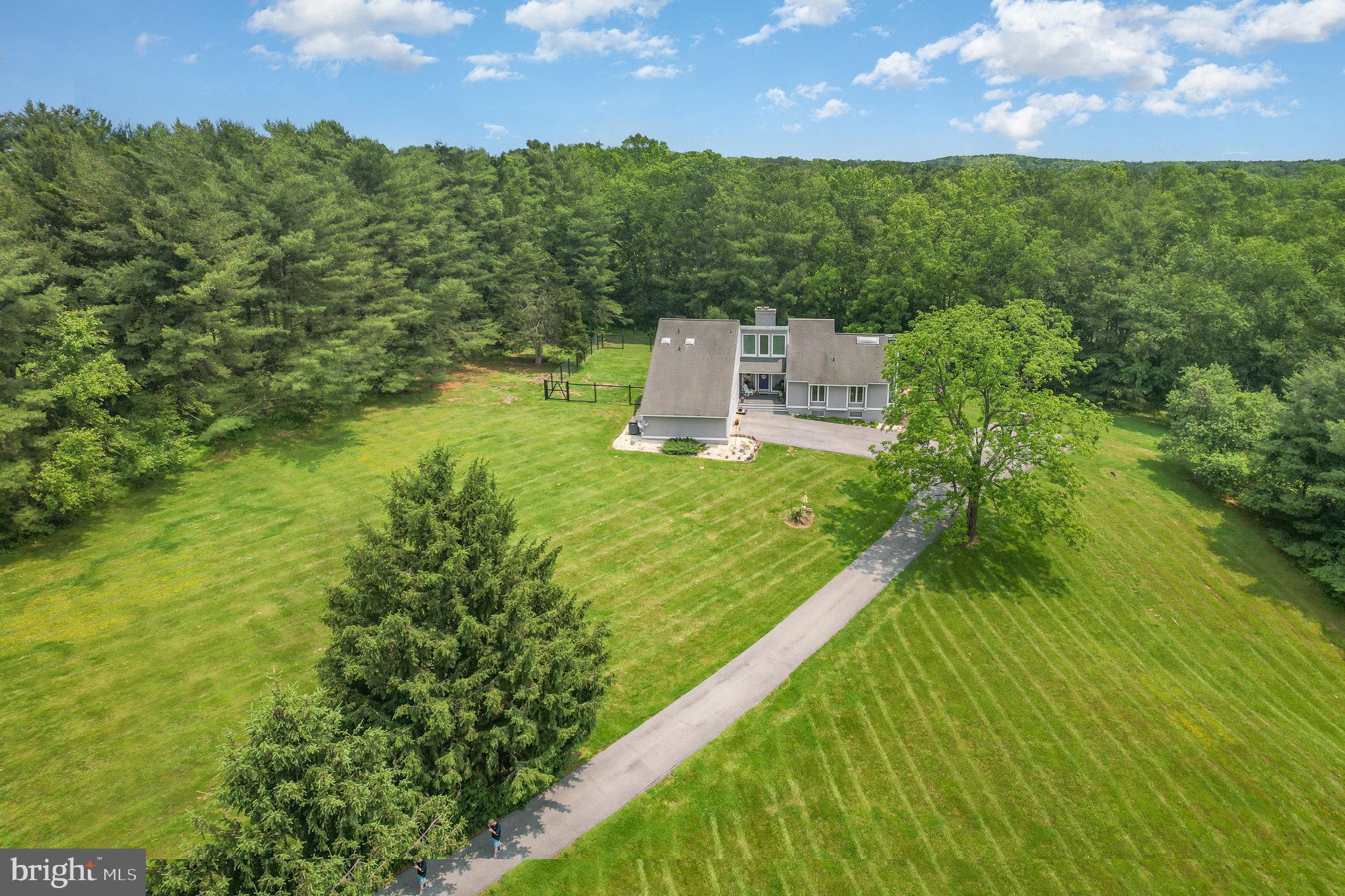 a view of a garden from a building