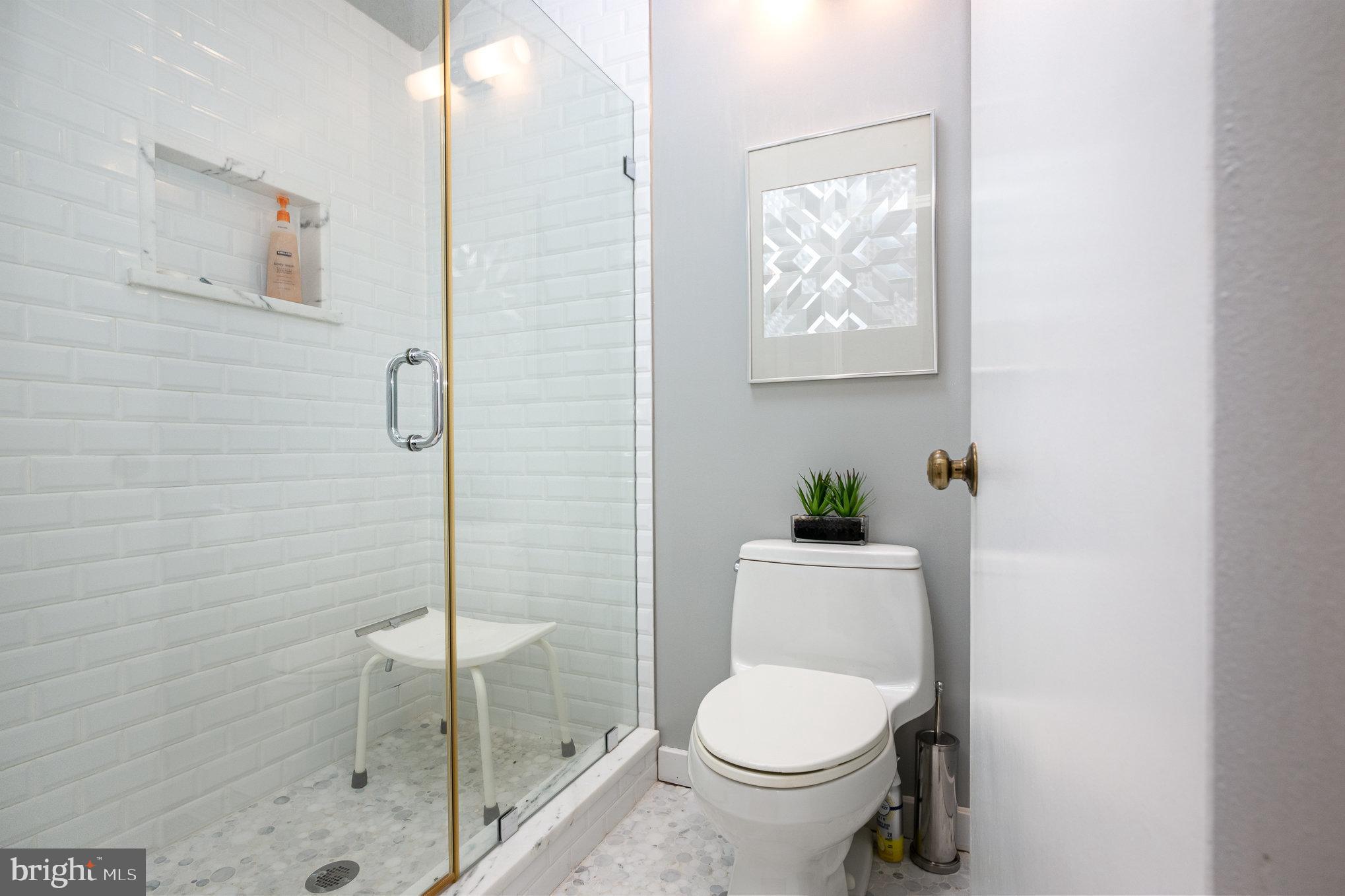 16222 Hampton Road Hamilton, VA 20158 - Photo 27 of 35 a white toilet sitting next to a shower