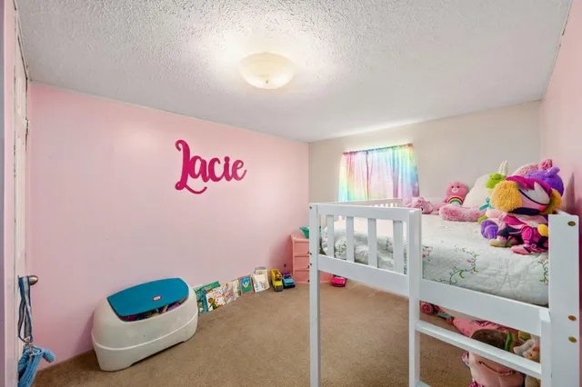 a room with toys and book shelf