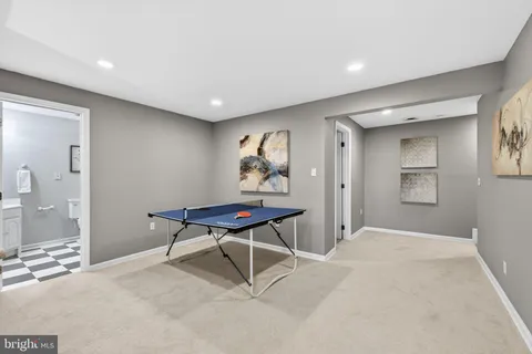a view of a livingroom with furniture and wooden floor