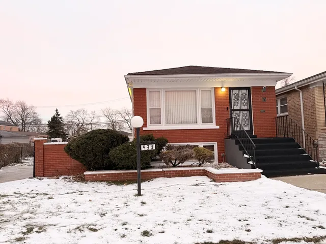 a front view of a house