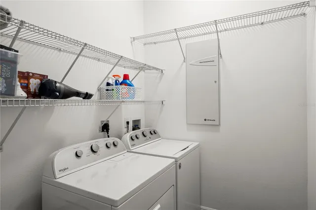 a view of a garage with a lot of stuff and toys