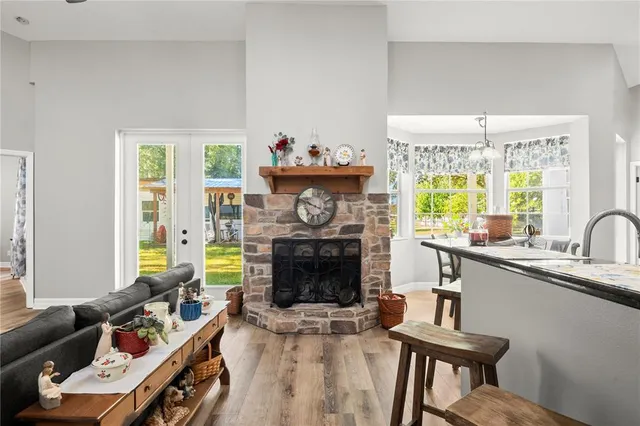 a room with furniture and a flat screen tv