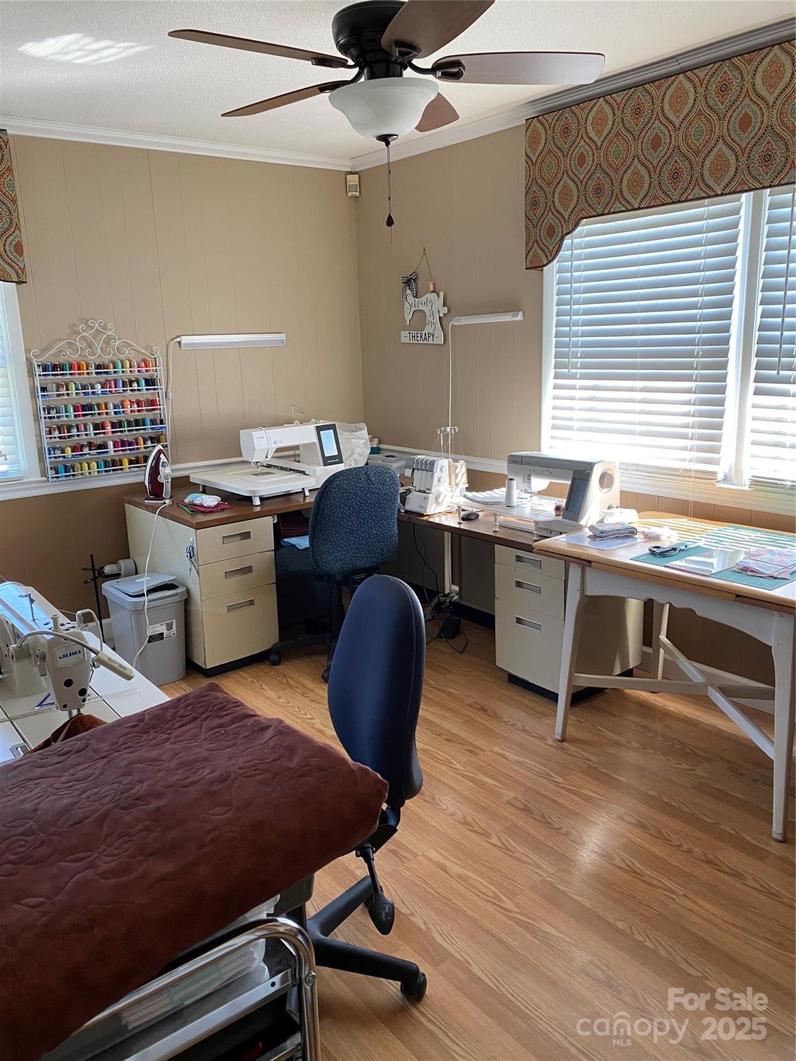 9525 Mull Road Vale, NC 28168 - Photo 19 of 36 a view of a workspace with furniture and a window