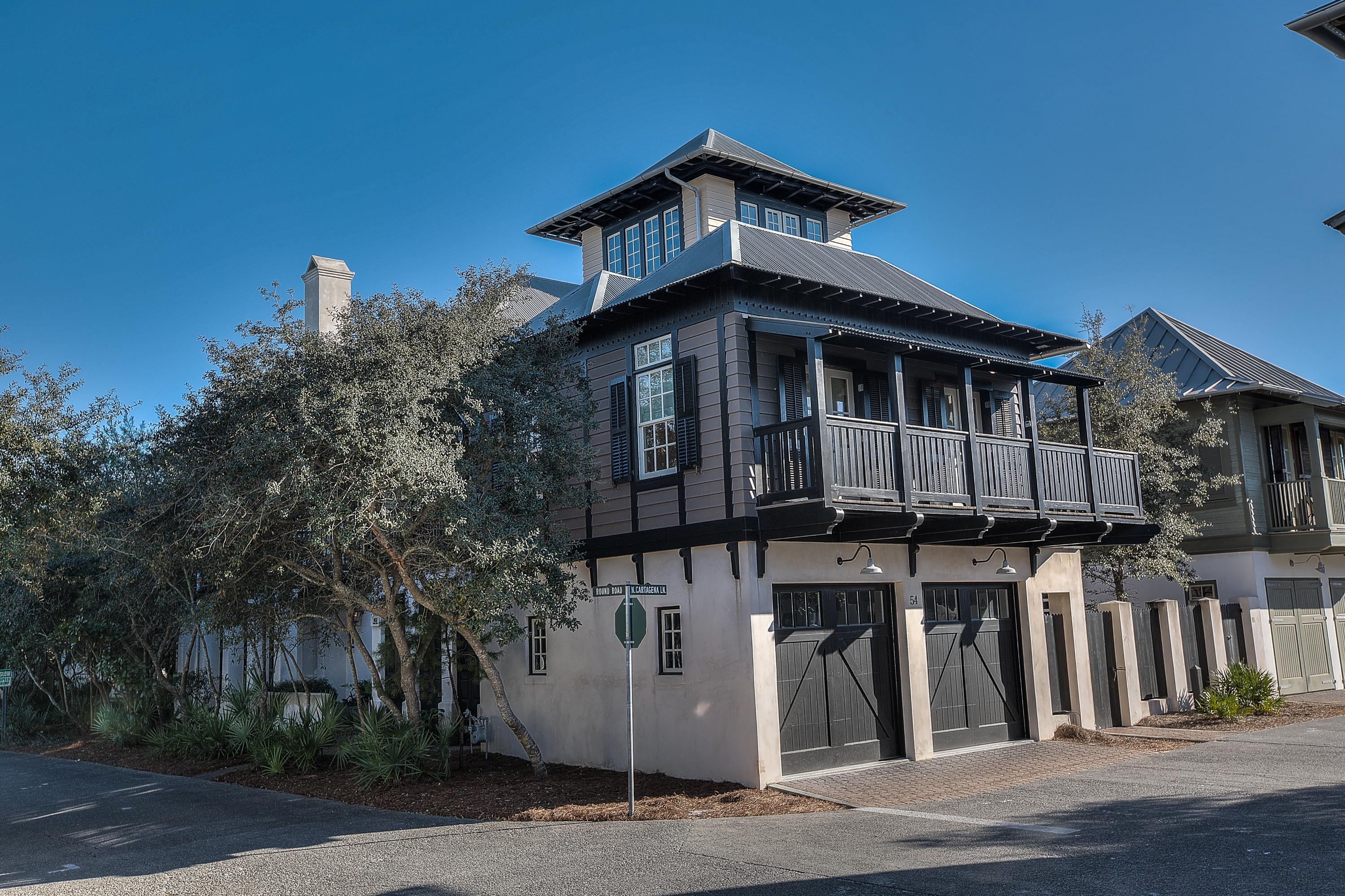 102 Round Road Rosemary Beach, FL 32461 - Photo 25 of 36 a front view of a house with a yard