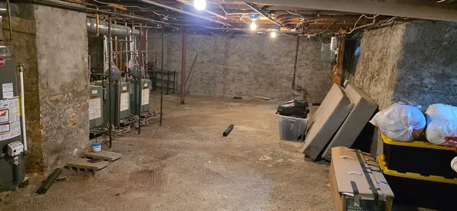 a front view of a house with outdoor space