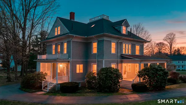 a front view of a house