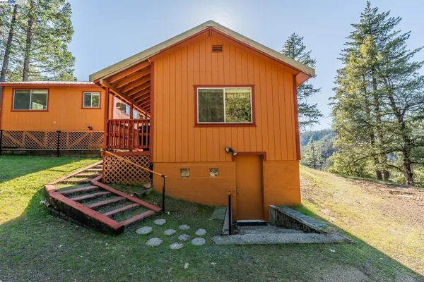 a view of a car in garage