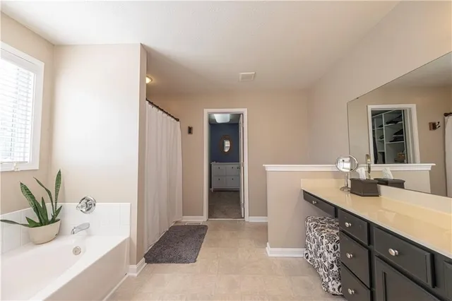 a bathroom with a sink and a bathtub