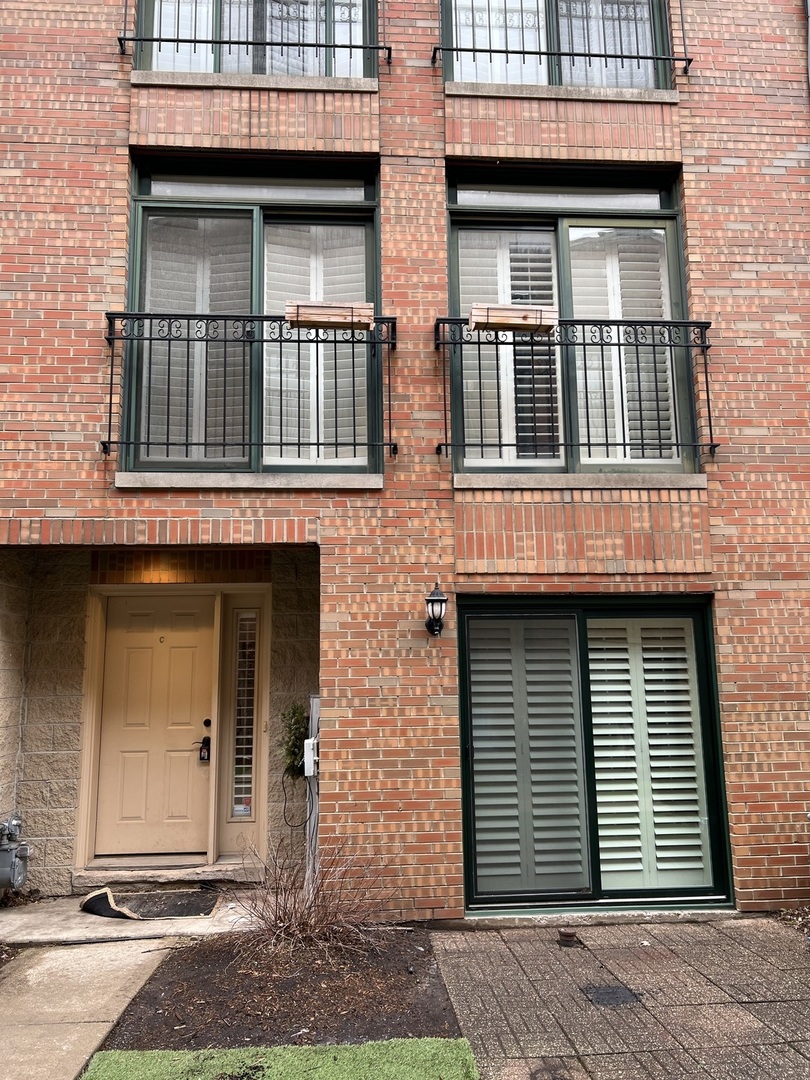 a front view of a house