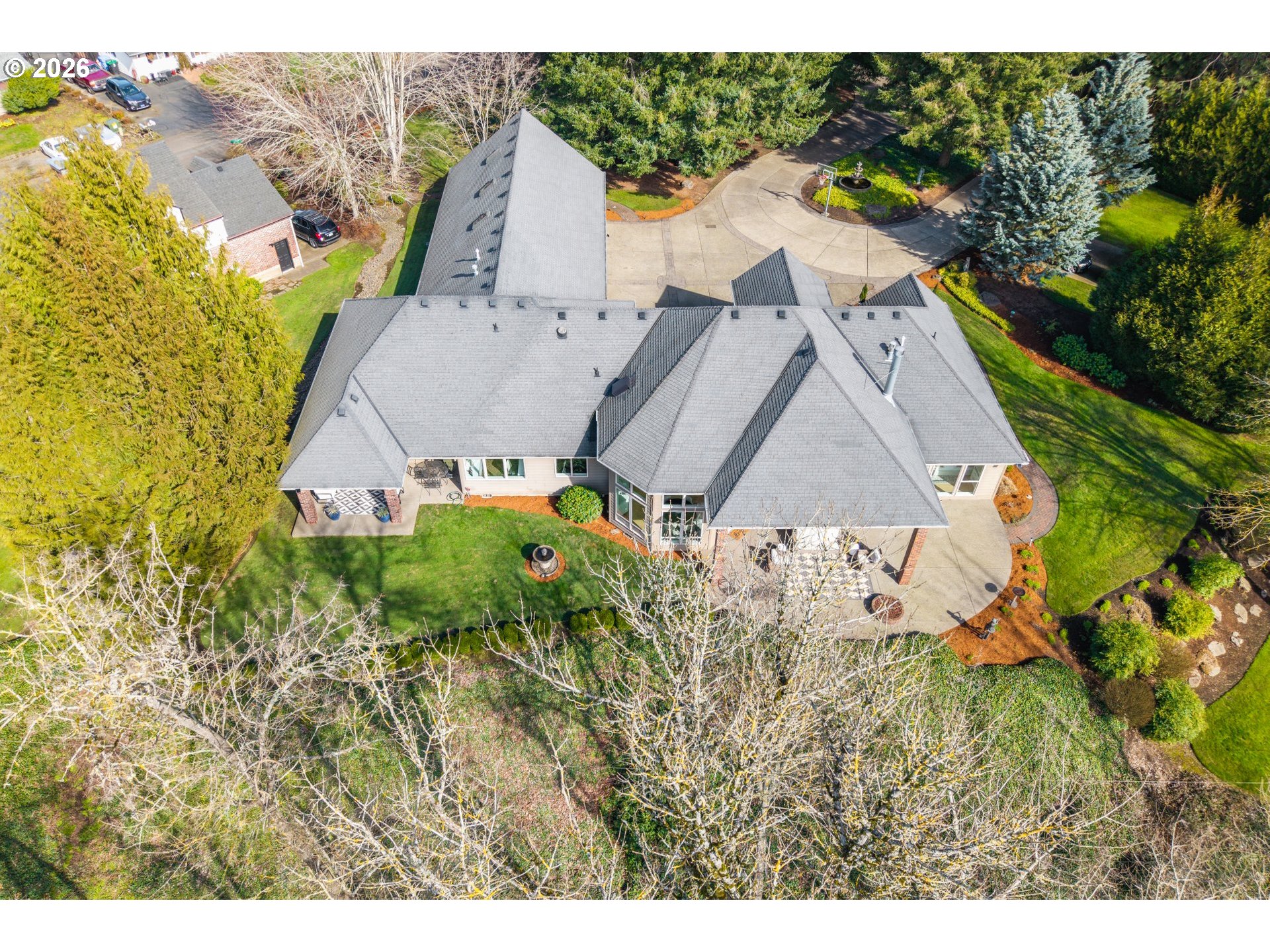 862 Cummings Lane North Keizer, OR 97303 - Photo 46 of 46 a aerial view of a house with a yard and greenery
