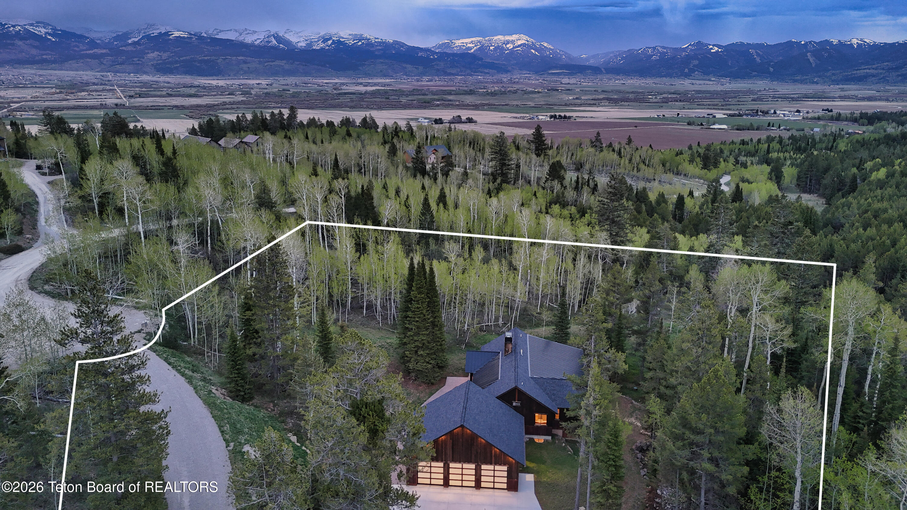 5727 Forest Ridge Road Victor, ID 83455 - Photo 70 of 76 View to Taylor Mountain and Teton Range