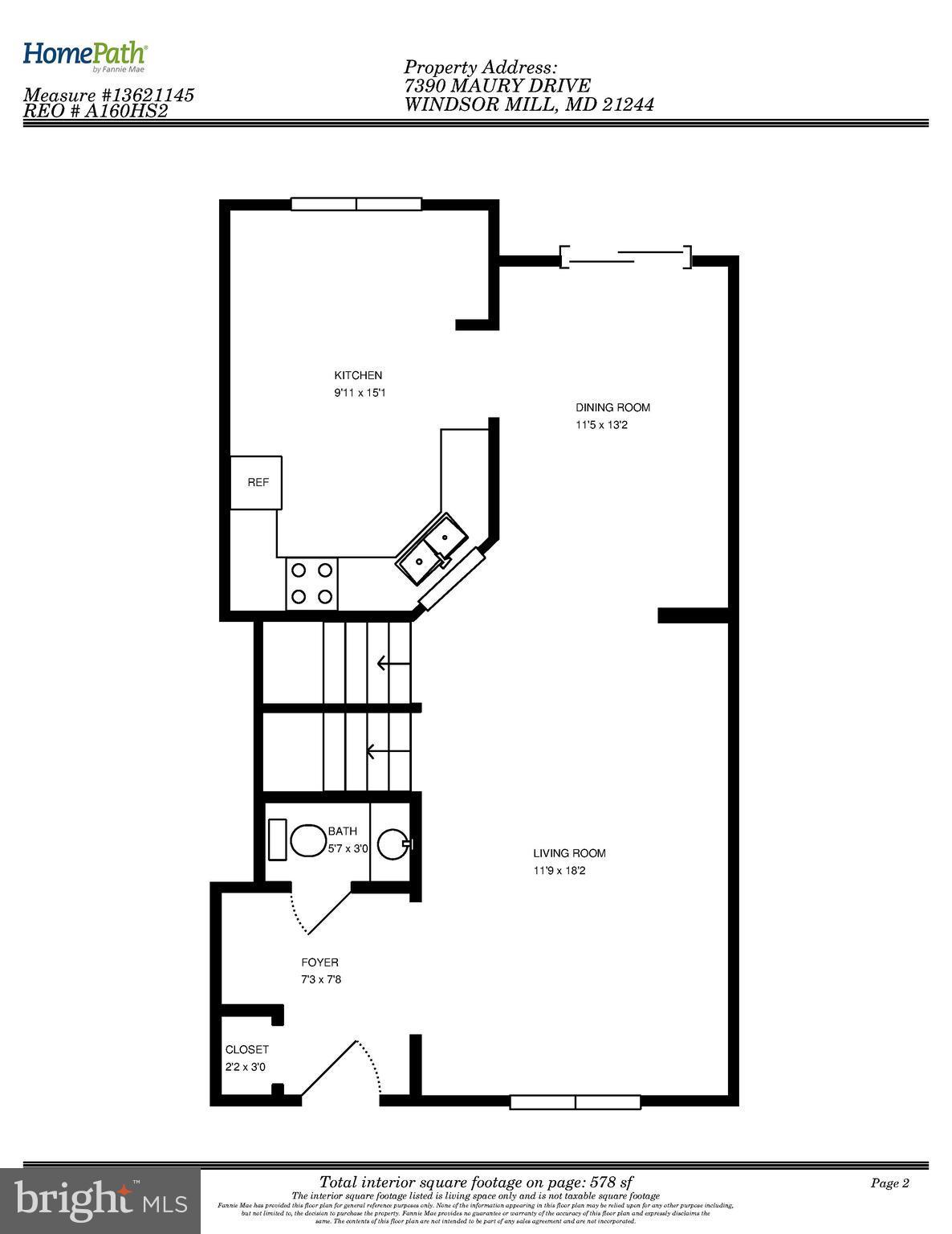 7390 Maury Road Baltimore, MD 21244 - Photo 29 of 30 Floor Plan