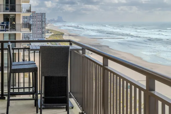 a view of building from balcony