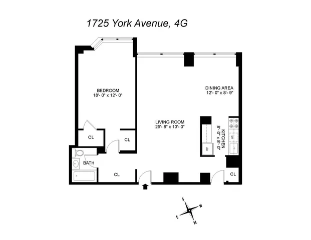 $830,000 | 1725 York Avenue, Unit 4G | Upper East Side