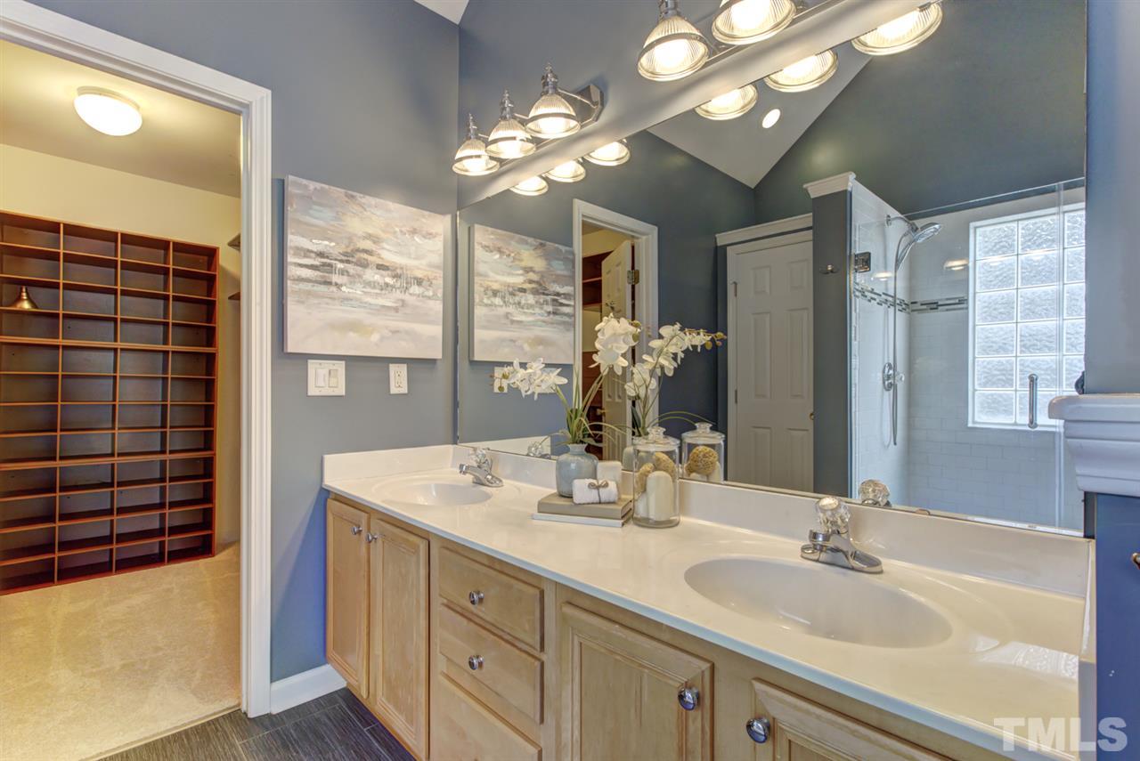 1403 Haventree Road Durham, NC 27713 - Photo 7 of 18 Dual vanity has tons of counter and cabinet space for everyone!