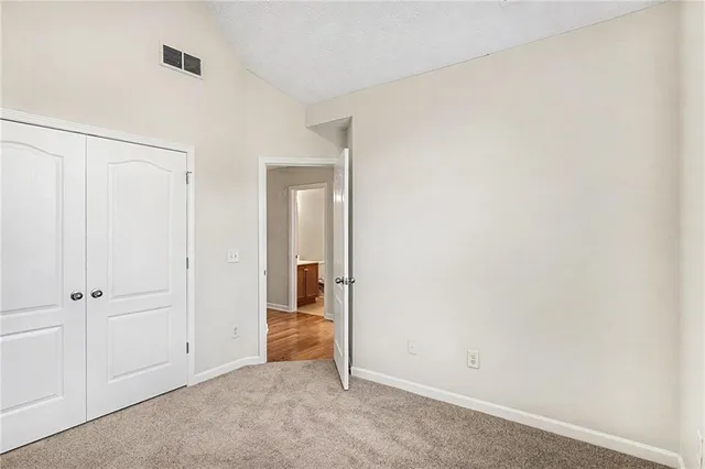 an empty room with entrance