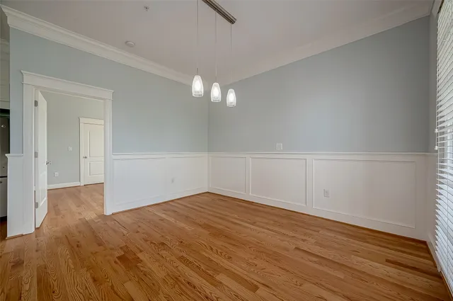 wooden floor in an empty room