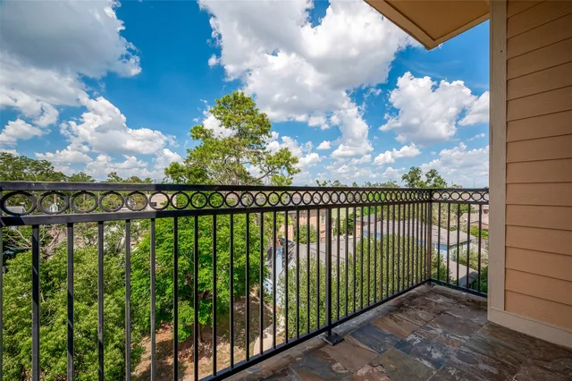 a view of a balcony