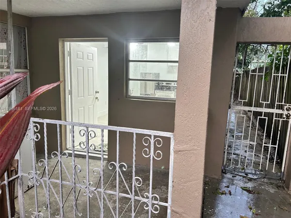 a view of front door