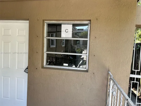 a front view of a house with entryway