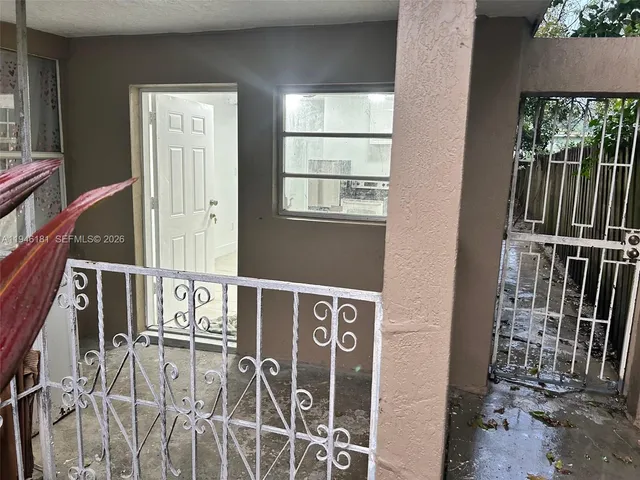 a view of front door