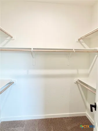 a close view of closet