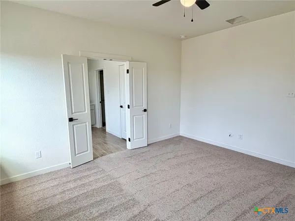 a view of an empty room