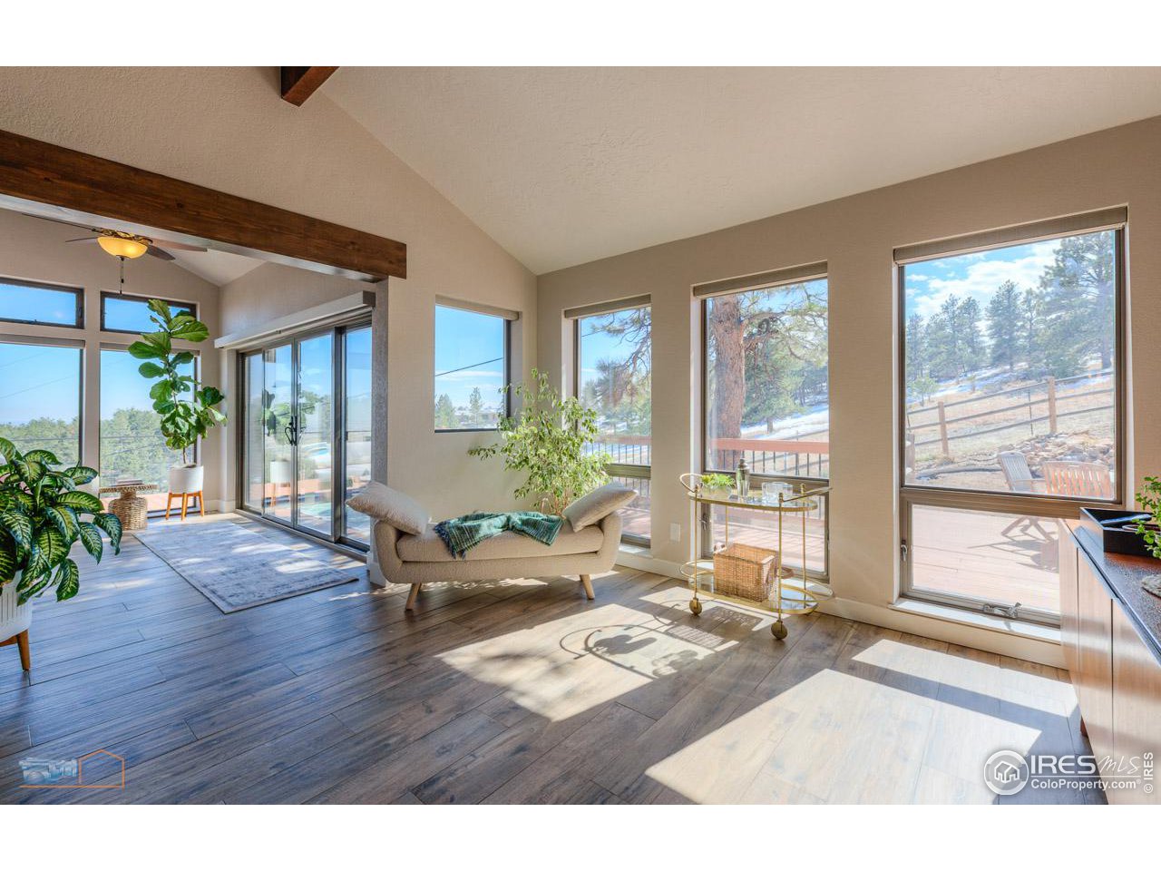 8323 West Fork Road Boulder, CO 80302 - Photo 8 of 36 a living room with furniture and a large window