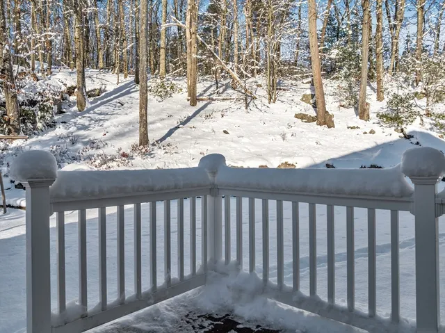 a view of wooden fence
