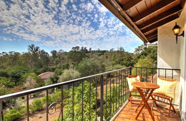 751 Skyview Drive Santa Barbara, CA 93108 - Photo 23 of 31 a view of a balcony with furniture and wooden floor