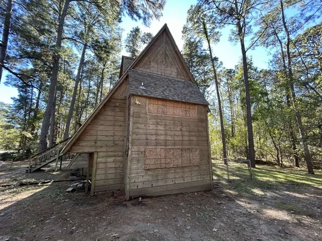 a front view of house