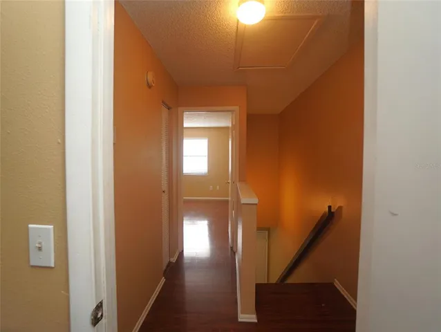 a view of a hallway with a hallway