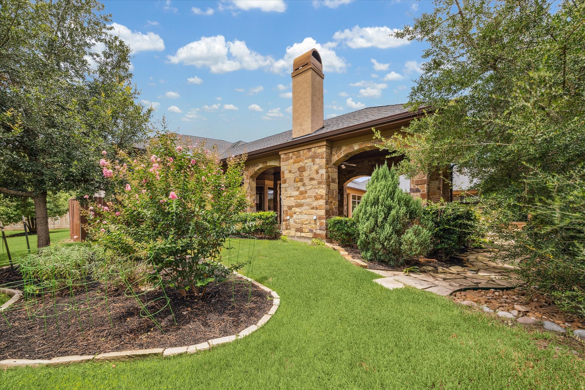 7611 Morgans Pond Court Spring, TX 77389 - Photo 44 of 50 a view of a porch with a yard