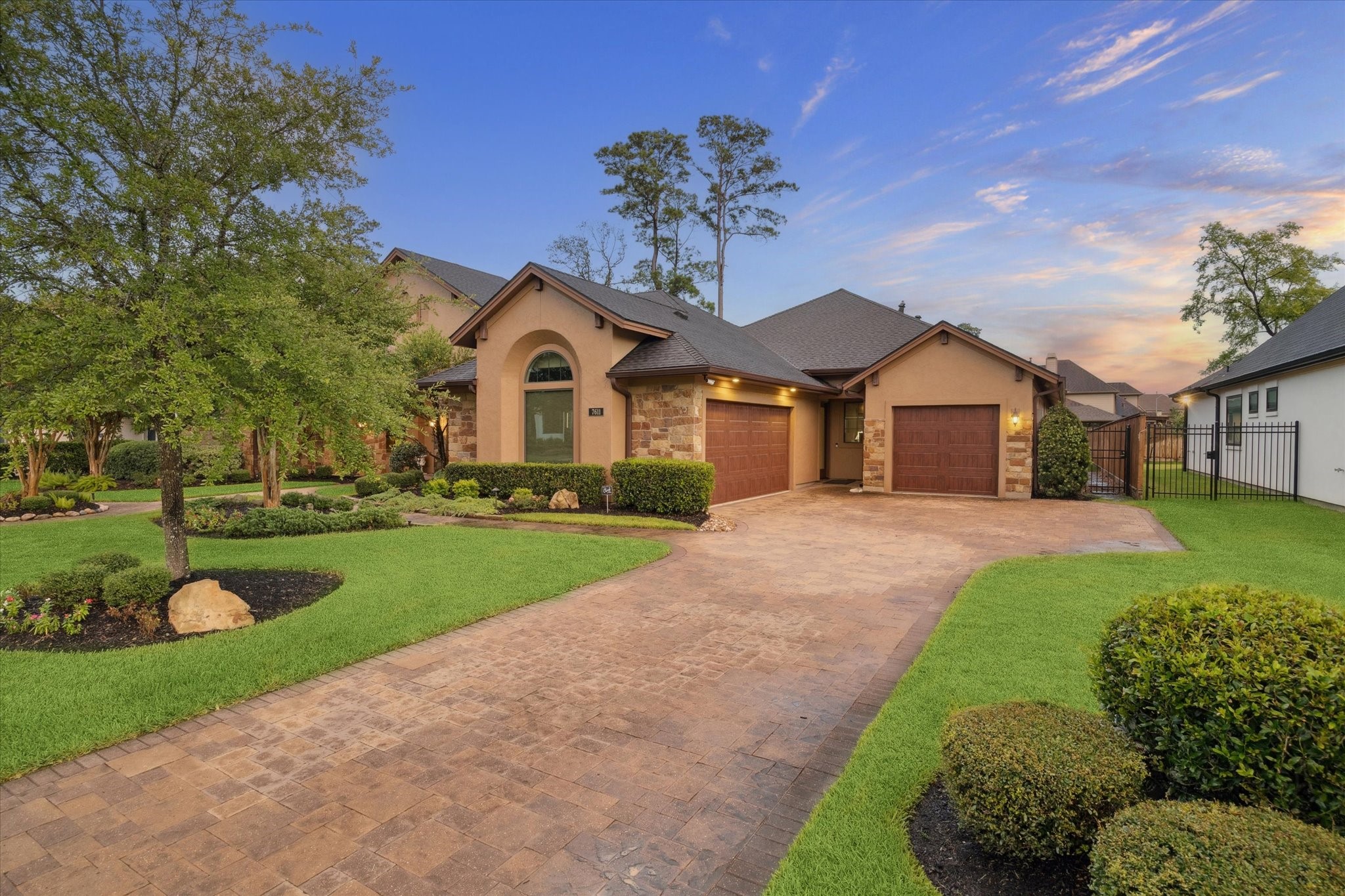 7611 Morgans Pond Court Spring, TX 77389 - Photo 45 of 50 a front view of a house with a yard