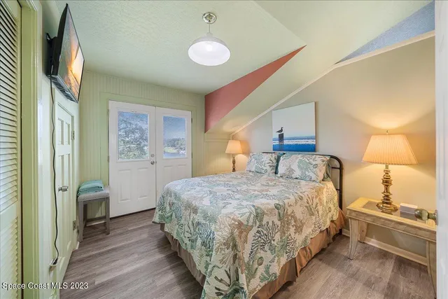 a view of a balcony with an outdoor space