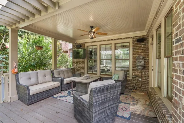 a bedroom with a bed and furniture