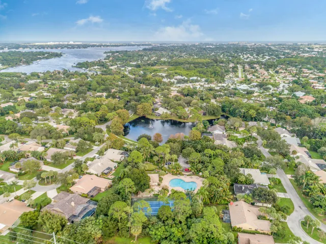 a view of a city with an ocean