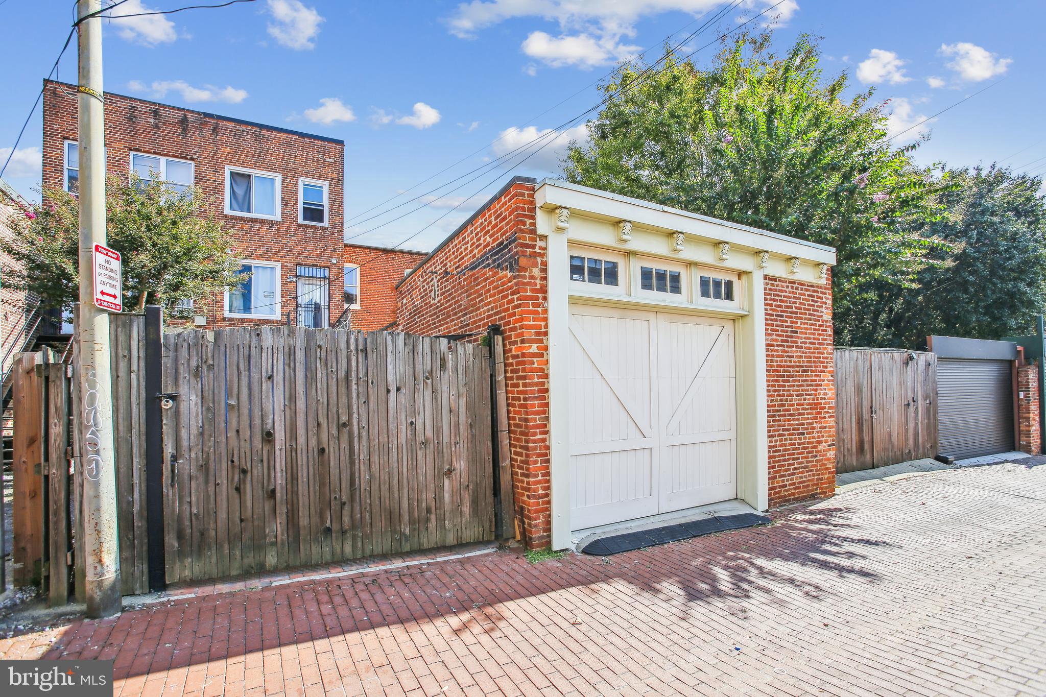 1252 10th Street Northwest Washington, DC 20001 - Photo 49 of 58 Automatic Garage Door opens onto the Alley