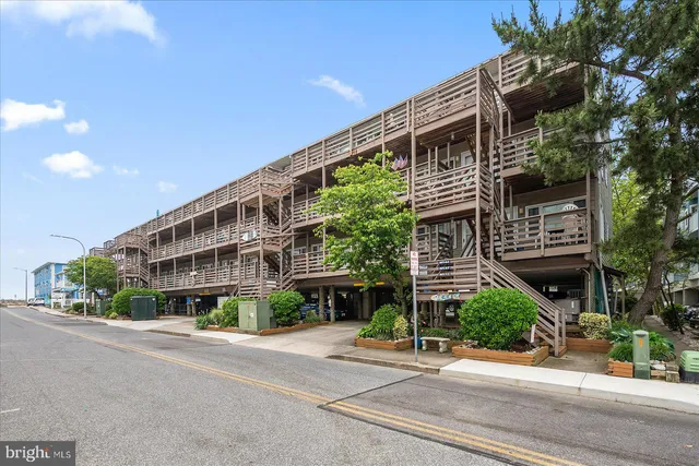 a front view of a building