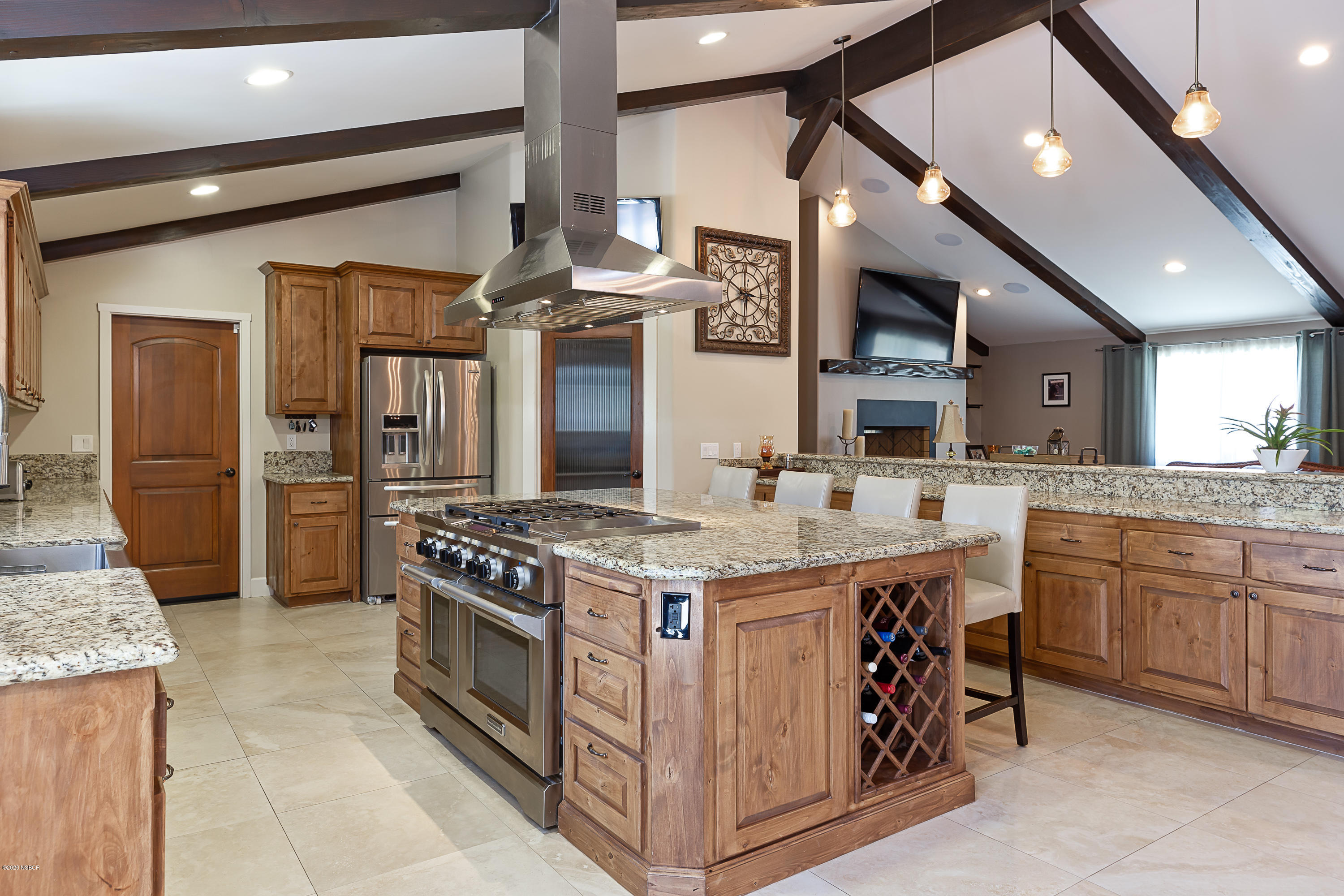 2550 Elk Grove Road Solvang, CA 93463 - Photo 8 of 28 a kitchen with stainless steel appliances granite countertop a stove and a sink