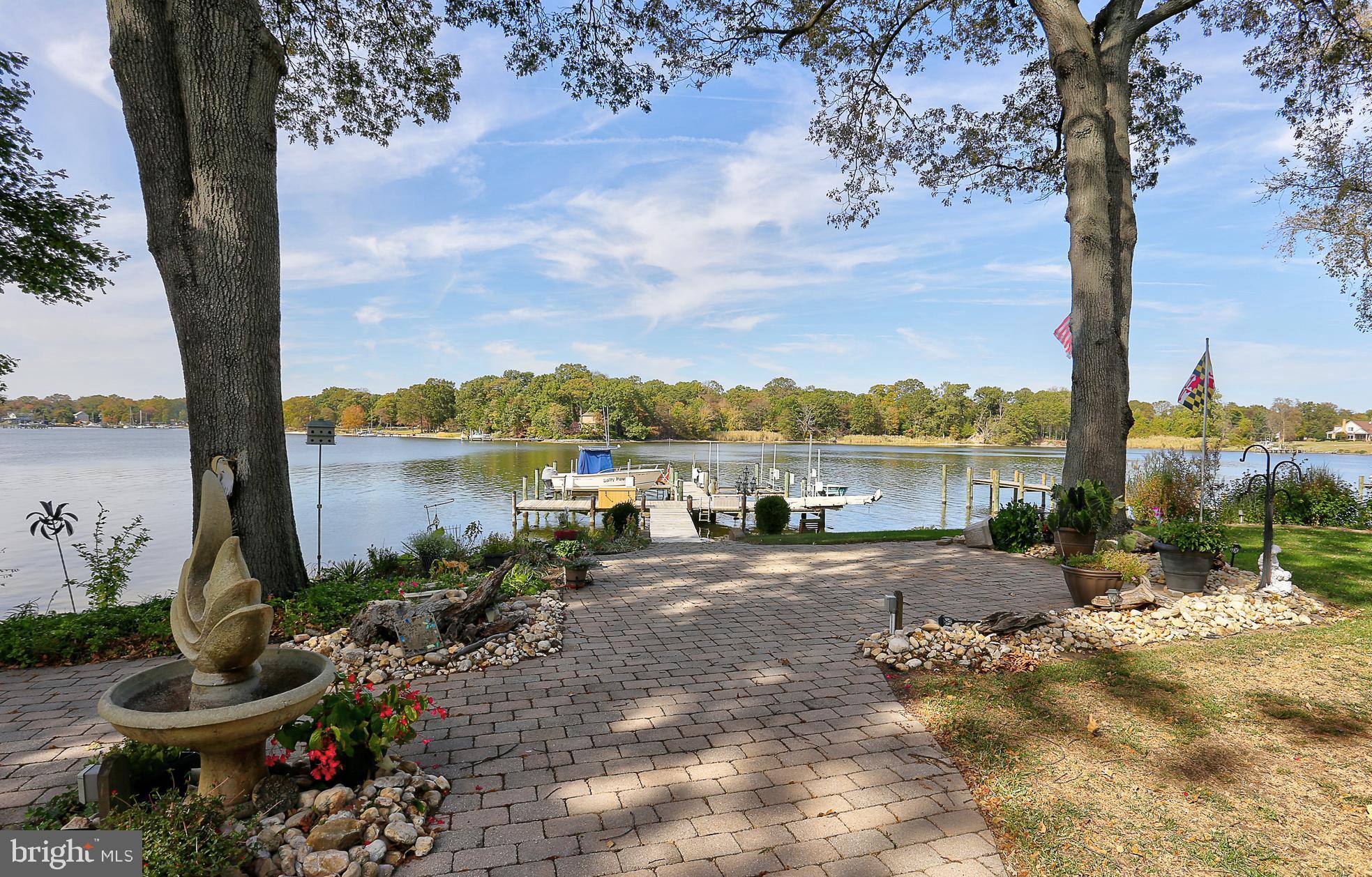 2108 Poplar Ridge Road Pasadena, MD 21122 - Photo 5 of 15 Large pavered waterfront patio