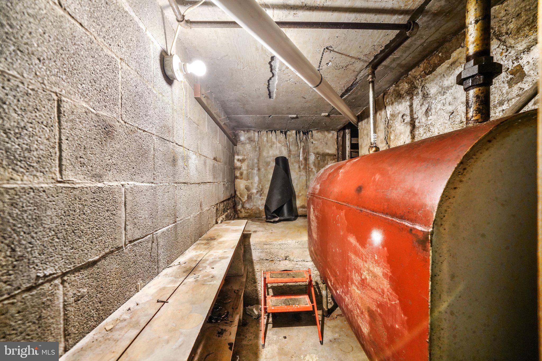 1046 Pike Springs Road Phoenixville, PA 19460 - Photo 51 of 51 Unfinished area with oil tank