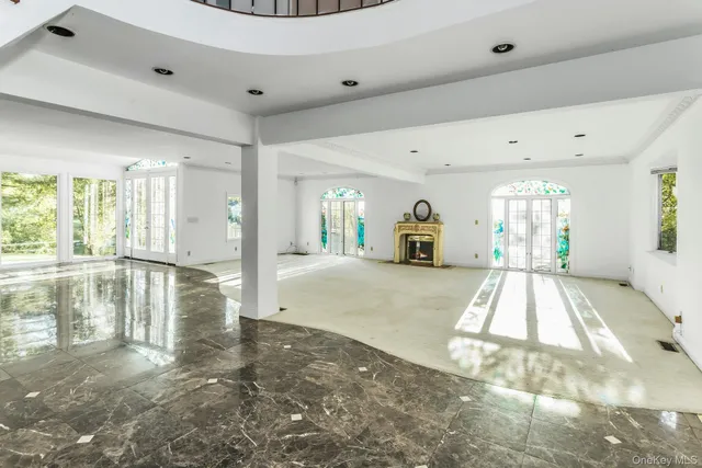 a very nice looking room with a large window